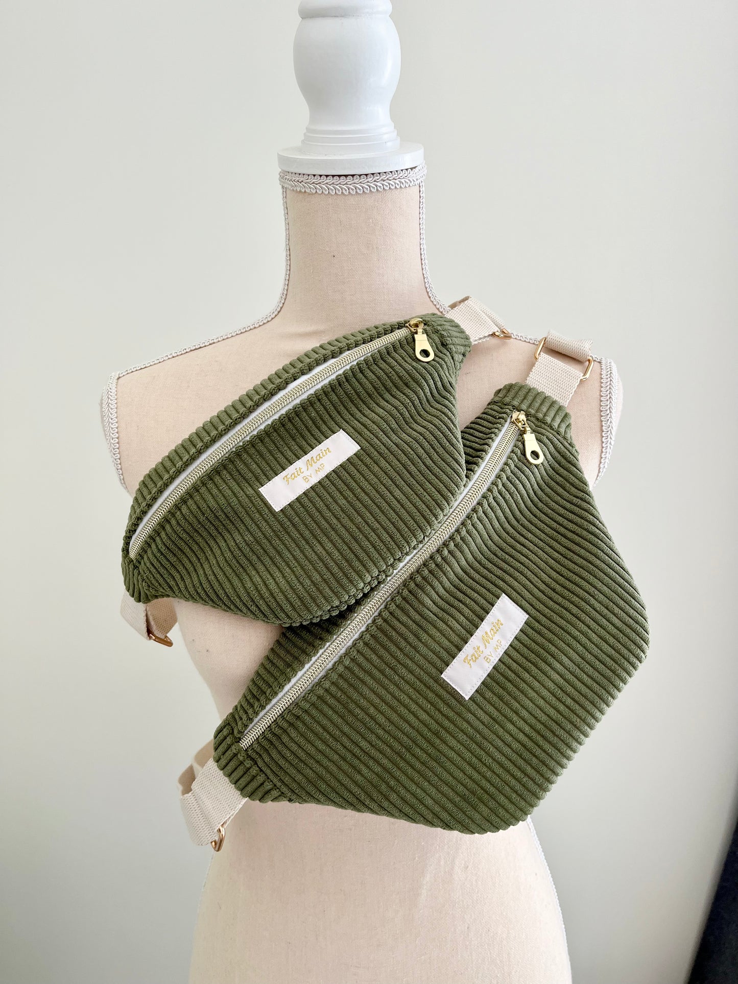 Sacs banane parent/enfant Kaki