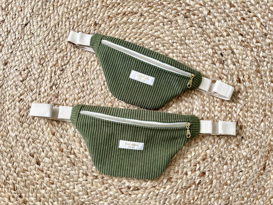 Sacs banane parent/enfant Kaki