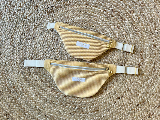 Sacs banane parent/enfant Jaune pastel