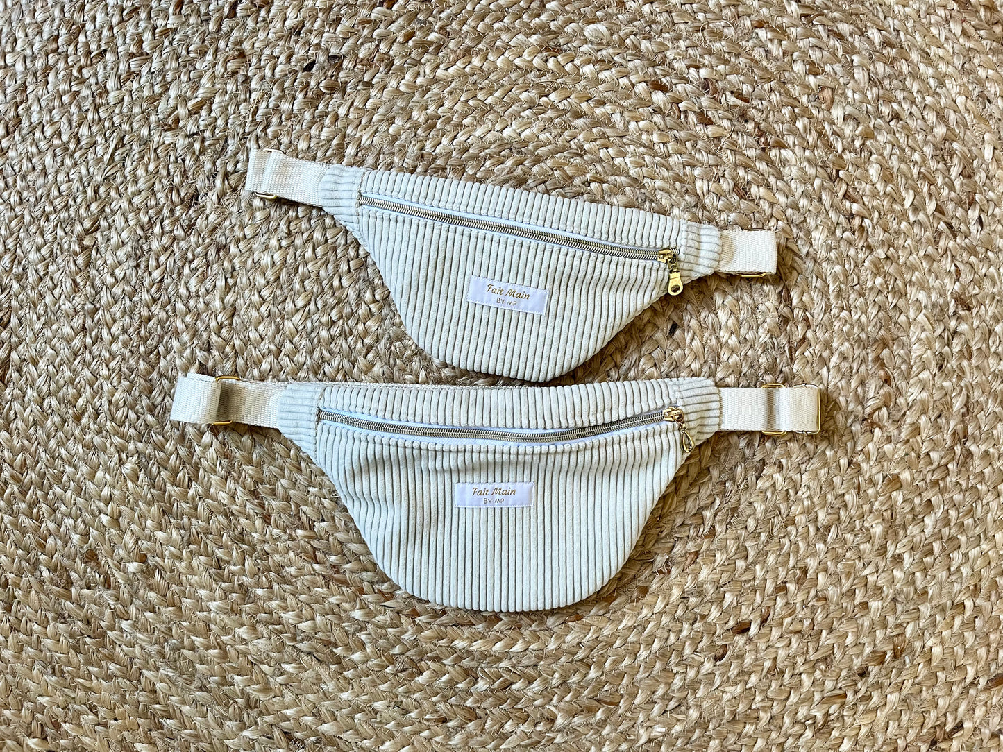 Sacs banane parent/enfant Écru