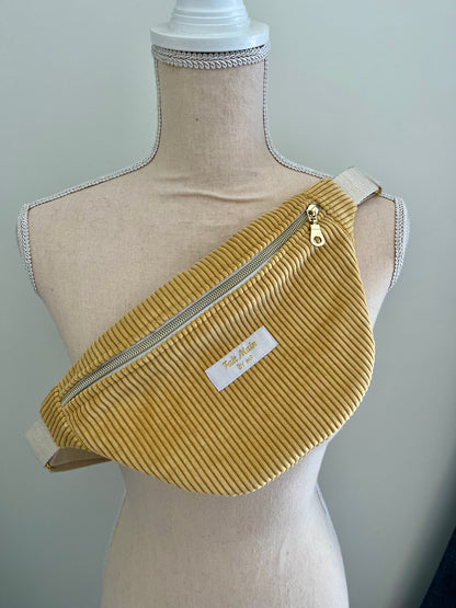 Sacs banane parent/enfant Jaune pastel