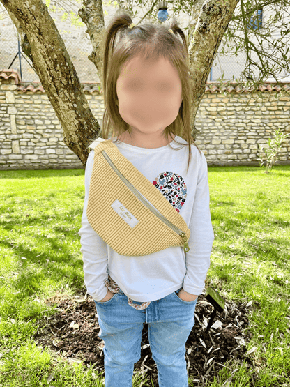 Sacs banane parent/enfant Jaune pastel